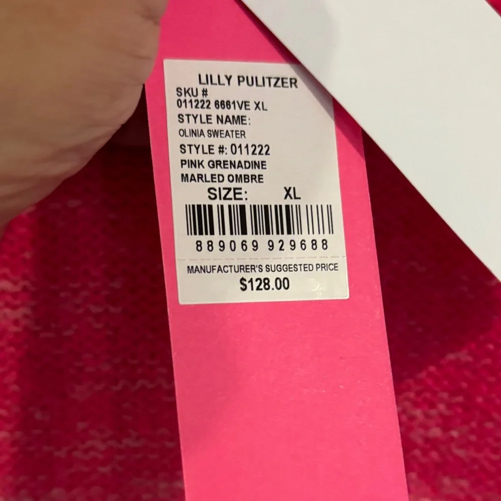 NWT Lilly Pulitzer lightweight sweater size xl - Picture 4 of 9